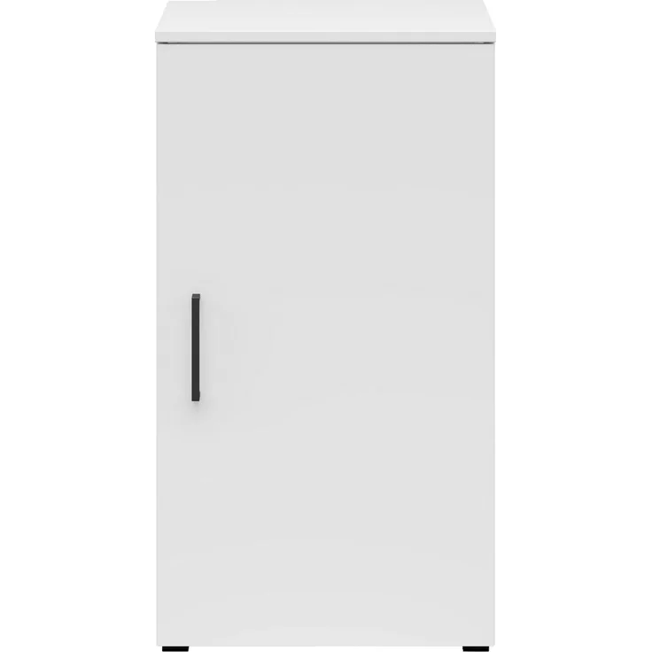 Carryhome 'MULTISTAURAUM' Kommode Dekor weiß matt, Holznachbildung weiß, 45 x 83 x 40 cm, Türanschlag wechselbar – Bild 6