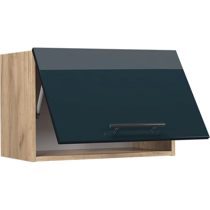 Hängeschrank Fame-Line Dunkelblau Hochglanz 60 cm Flach Vicco – Bild 4