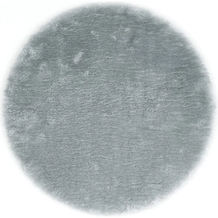 andiamo Lambskin Sitzkissen, Polyester, Hellgrau, rund 40 cm