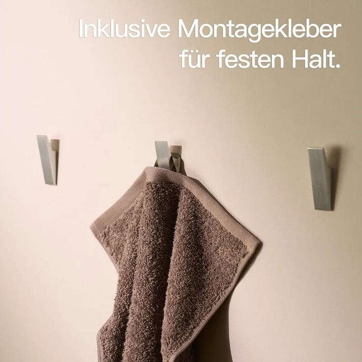 Designfabrik Hamburg Handtuchhaken DFHH KH, (4x Wandhaken), rostfrei, pulverbeschichtet, eloxiert, sandgestrahlt – Bild 4