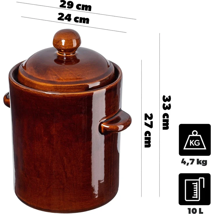 KADAX Fassbeiztopf mit Kragen 10L – Bild 2