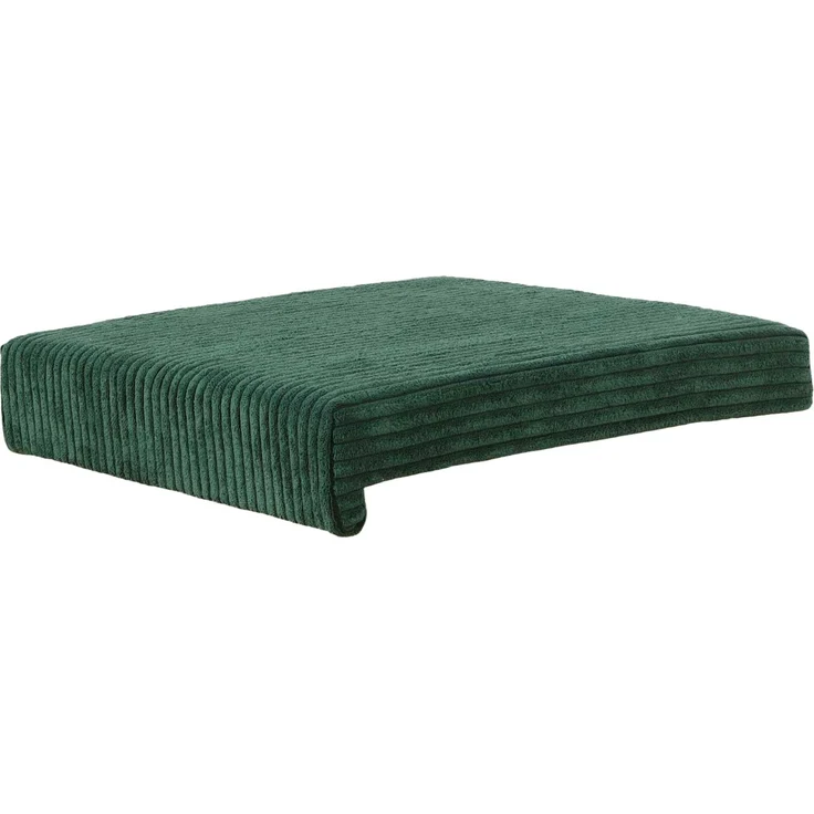 Lycce Bankauflage Klemmkissen mit Leiste - Cord, Polsterung, rutschfest Dunkelgrün 8x40x38cm – Bild 1