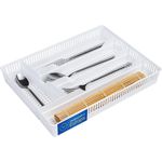 KONZEPT Schubladeneinsatz Besteckkasten für Schubladen - Praktischer Schubladen Organizer Küche (31x23x4,5cm), Besteckschublade Einsatz für optimale Küche Aufbewahrung