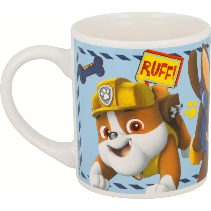 Paw Patrol Kinder Geschirr Set Keramik 3 teilig Teller Schüssel Becher in Geschenkbox – Bild 3