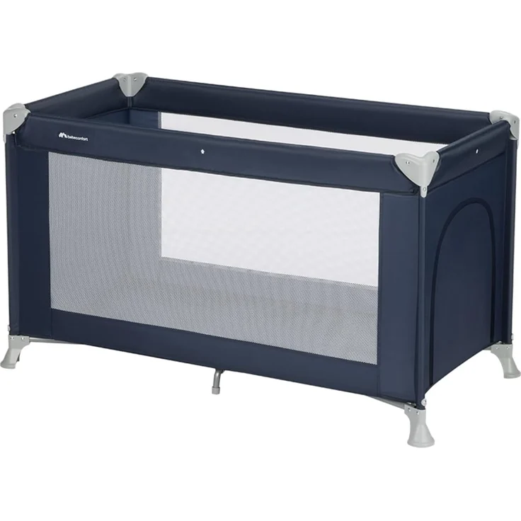 Bebeconfort Sweet Dreams, Baby Reisebett, 0–3 Jahre (0–15 kg), Reisebett leicht für Babys, Große gepolsterte Matratze, Seitenfenster, Einfach Kompakt Klappbar, Mit Reisetasche, Navy Blue – Bild 1