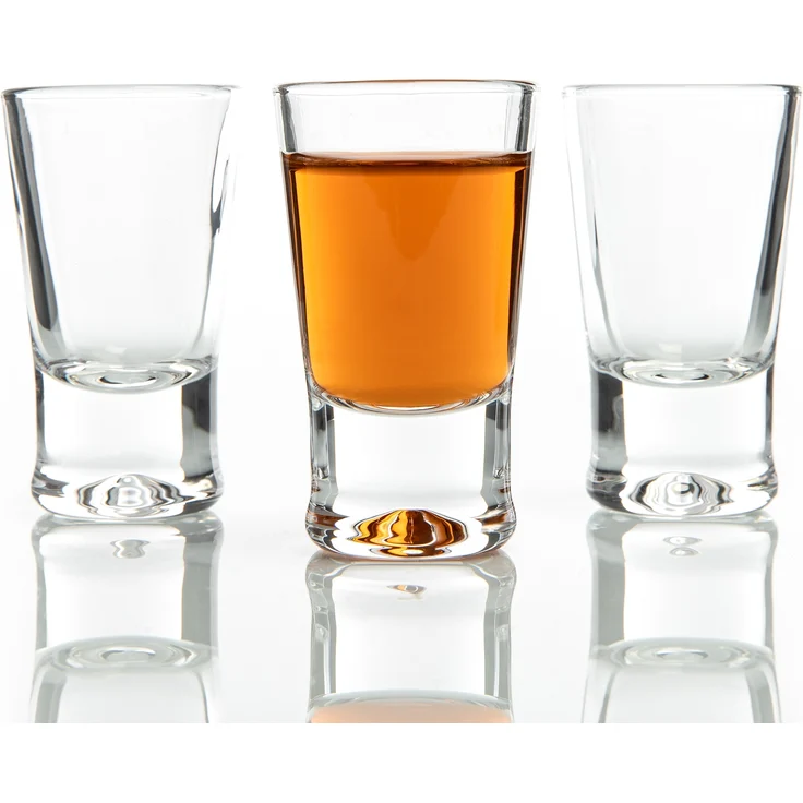 BigDean 6er Set Schnapsgläser 2cl - robuste + hochwertige Shotgläser aus Glas - spülmaschinenfest lebensmittelecht - standfest gegen Umkippen – Bild 4