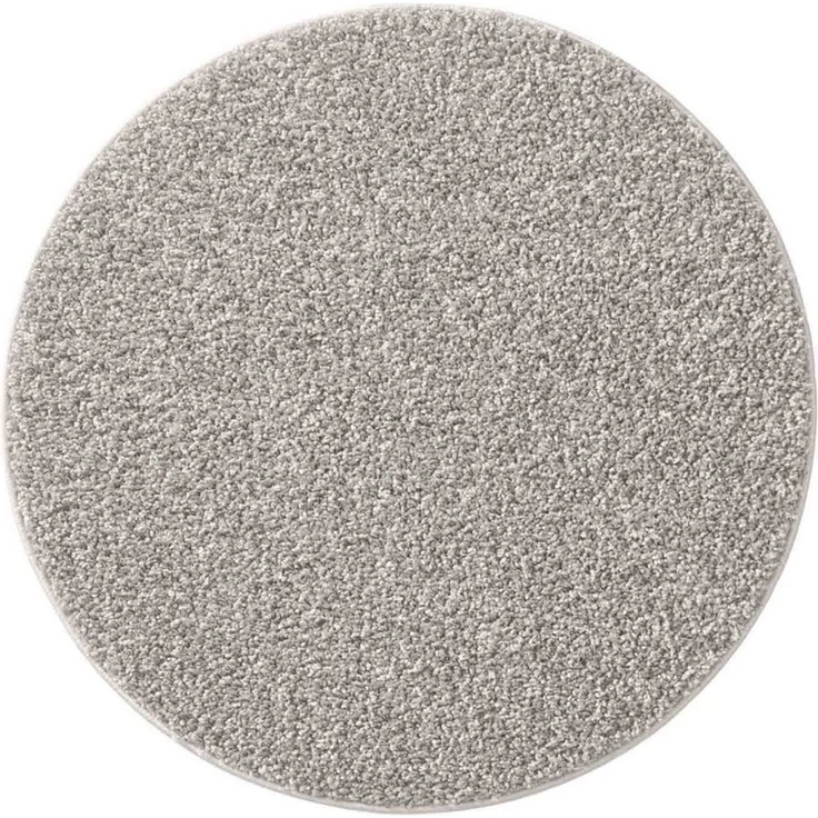 TaraCarpet Langflor-Teppich Langflorteppich Sole 100% Polypropylen, rund, Höhe: 30 mm, Hochflor Shaggy grau waschbar Wohnzimmer Schlafzimmer Bad 120x120 cm – Bild 2