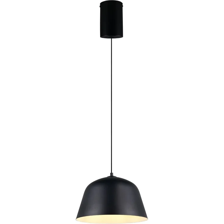 Pendelleuchte TOVA 1-flammig aus Metall höhenverstellbar in Schwarz, Ø 30cm – Bild 2