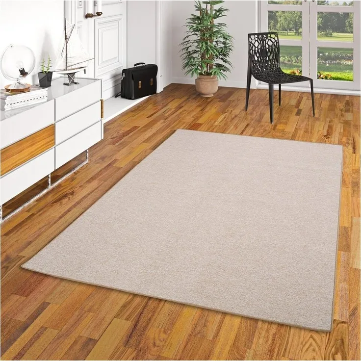 Snapstyle Veloursteppich Feinschlingen Velour Teppich Strong, Eckig, Höhe: 5 mm