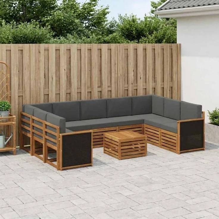 vidaXL Sofagarnituren Massivholz Akazie 3384853