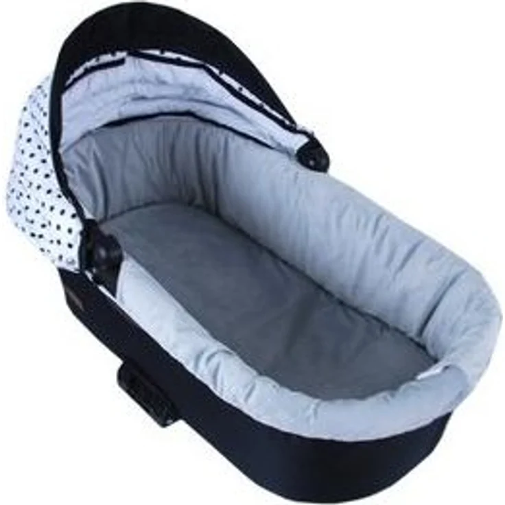 BabyLux Kinderwagen-Bezug BABYLUX Nestchen für Kinderwagen BABYWANNE + Matratze 2 Tlg Set, W104 Velvet Grau – Bild 6