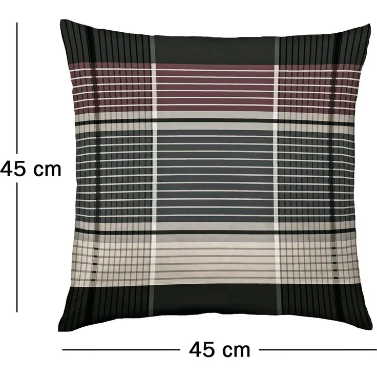 JACK Dekokissen 45x45cm Kissen Satin inkl. Füllung glänzend Kaeppel, große Auswahl, Blumen, Abstrakt, kariert, luxoriös – Bild 3