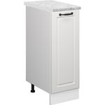 Apothekerschrank R-Line Weiß Landhaus 30 cm AP Marmor Vicco