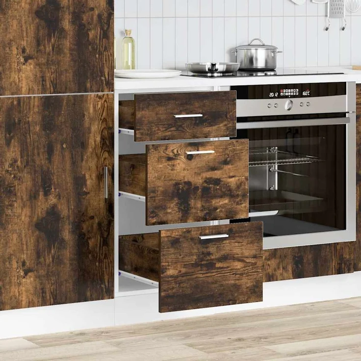 vidaXL Unterschrank Lyon Räuchereiche 40x46x81,5 cm Holzwerkstoff 854215 – Bild 3