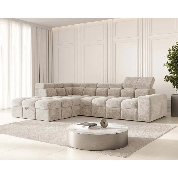 Ecksofa Bianco mit Schlaffunktion und Bettkasten | Jan-Art | verschiedene Farben erhältlich – Bild 4