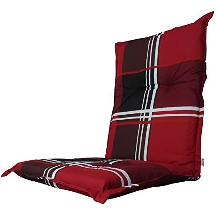 Madison A023 Niederlehner Gartenstuhl Auflagen 105x50x8cm rot kariert