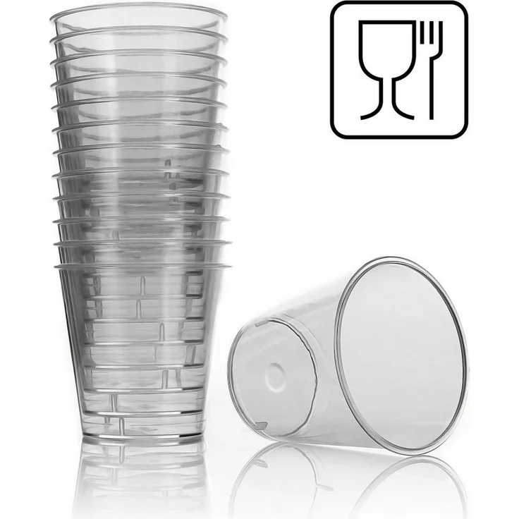 BigDean 100 Stück Schnapsgläser Plastik 3cl lebensmittelecht – Bild 3