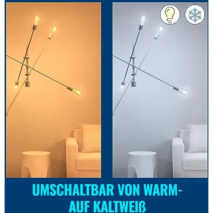 WiZ LED-Leuchtmittel E14 Tunable, 4,9 W, 806 lm, dimmbar, smartes Licht, 2 Stück, weiß – Bild 7