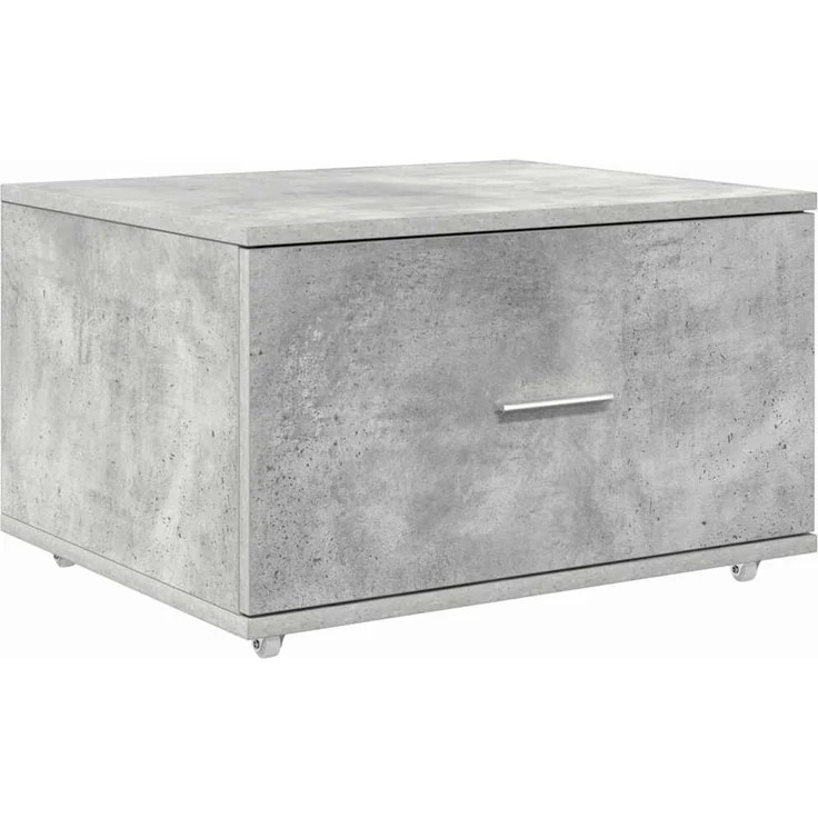 vidaXL Schubladenschrank Mit Rad Beton Grau 55 x 45 x 31 cm 869309 – Bild 2