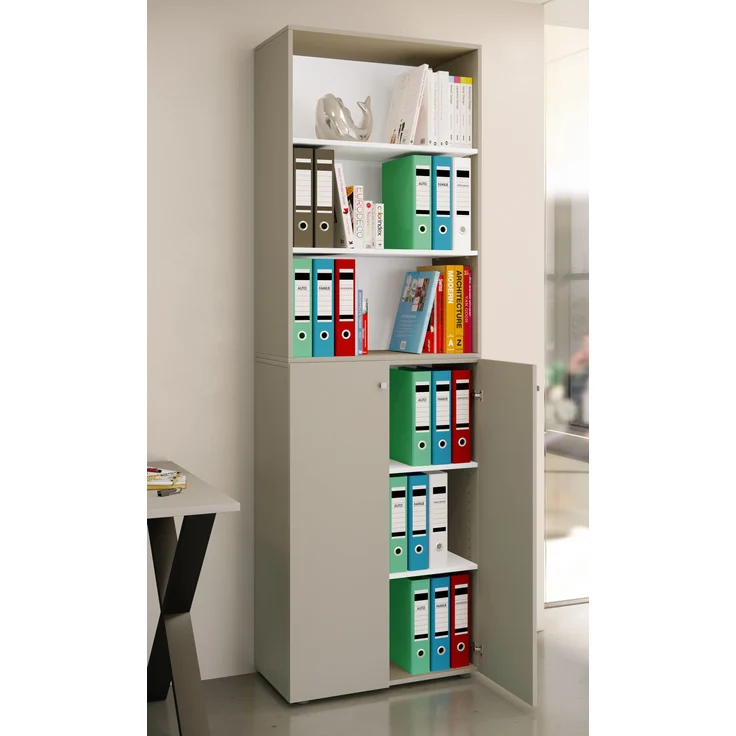 VCM Büroschrank Ulas 919151 Grau H. 220 x B. 70 x T. 40cm – Bild 2