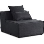 HOME DELUXE Modulares Sofa Mittelsofa VERONA - 120 x 87 cm Anthrazit