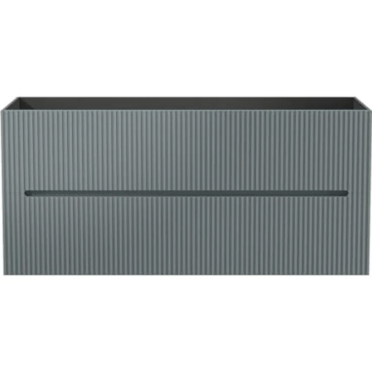 Vente-unique - PAVANI Waschbeckenmöbel Holz, Platte Grau - B 45,5 cm x H 55 cm x L 120 cm – Bild 4