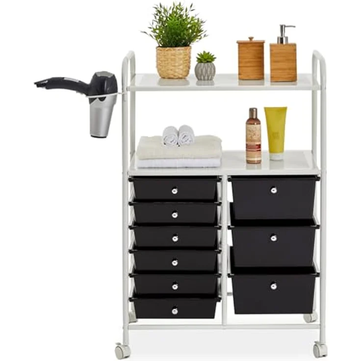 IDIMEX Beistellwagen MARITA, Rollwagen Kosmetik Badregal Beistellwagen Friseurwagen Rollcontainer 9 – Bild 5