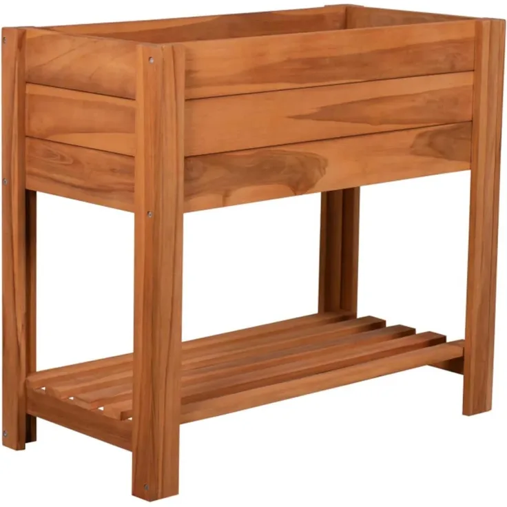 Hochbeet Kräuter Teak mit Ablagefläche