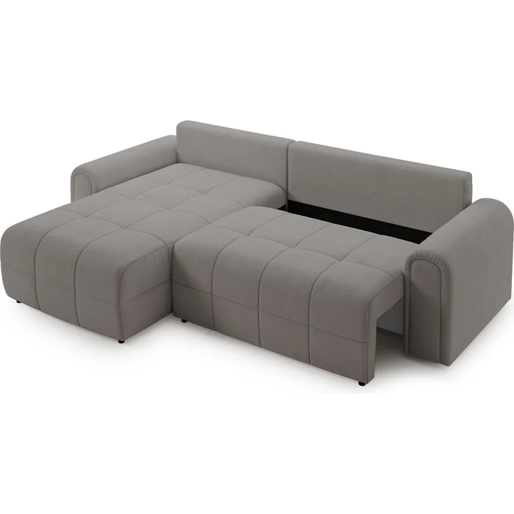 Selsey Simolla – Ecksofa mit Schlaffunktion und Bettkasten, links, Chenille, Greige – Bild 10