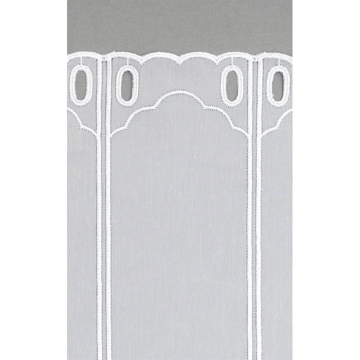 Scheibengardine von Lysel - Bogenmuster (Bx H) 54cm * 90cm reinweiß/Weiß – Bild 4