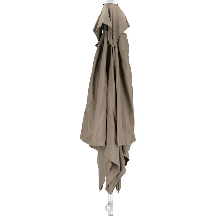 Sonnenschirm Elba eckig, Aluminiumgestell modern, taupe, 200 cm, mit Knickelement – Bild 1