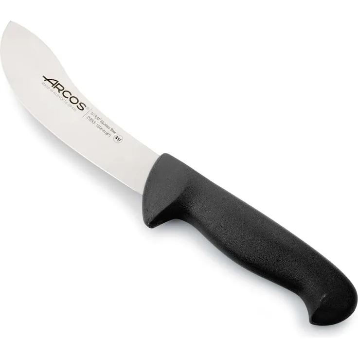 Arcos Serie 2900 - Kürschnermesser - Klinge Nitrum Edelstahl 160 mm - HandGriff Polypropylen Farbe Schwarz