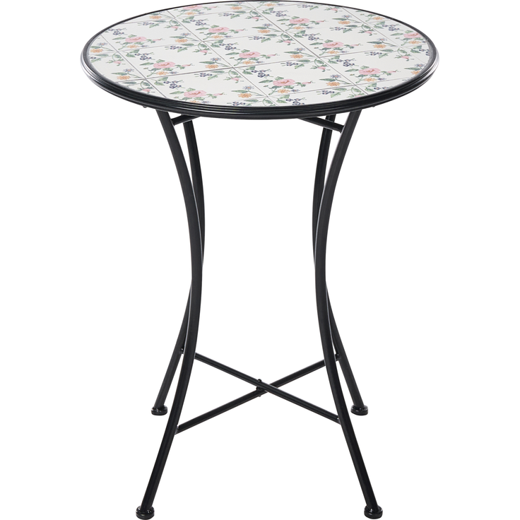 Outdoor Bistrotisch COLLIO 60 cm 60 cm Metall Schwarz – Bild 4