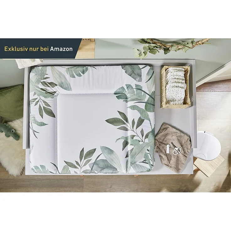 Wickelauflage Breit Exclusiv Exclusiv bei Amazon Motiv Soft Tropical – Bild 2