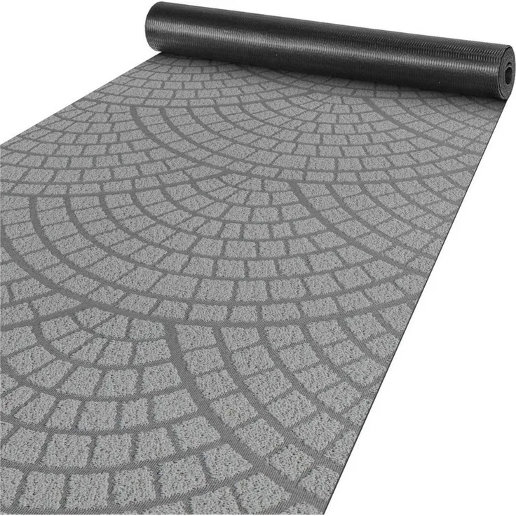ANRO Küchenläufer Teppichläufer DAVIS Velours Läufer, Eckig, Höhe: 3 mm, Velour