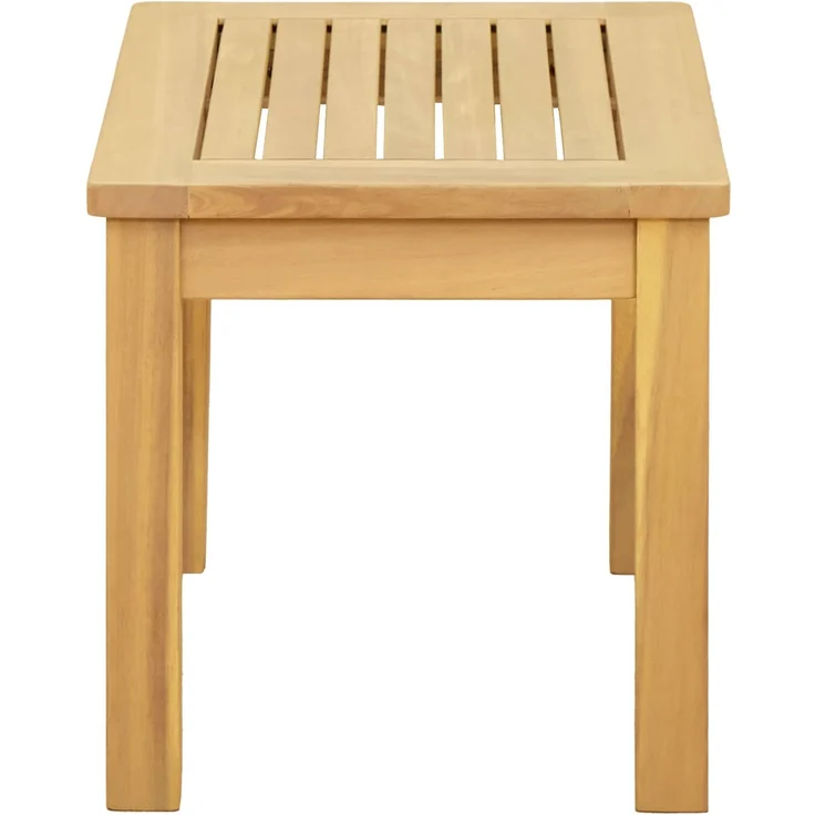 Couchtisch Sofatisch, Helles Akazienholz 50 x 35 x 36 cm Massivholz Akazie d275e – Bild 3