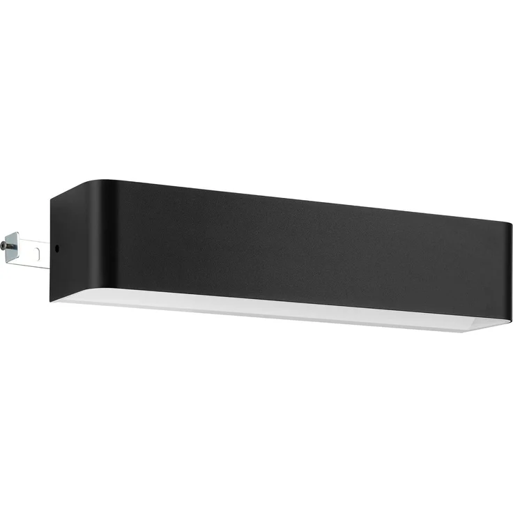 EGLO LED Wandleuchte Sania 4 - Modernes Up & Down Licht für Flur und Wohnzimmer, Aluminium Schwarz-Weiß, Warmweiß, 12W, 1400 Lumen, 36,5 x 8 cm, indirekte Beleuchtung – Bild 5