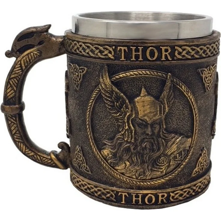 MystiCalls Bierkrug Trinkgefäß - Krug Thor - Kelch – Bild 1
