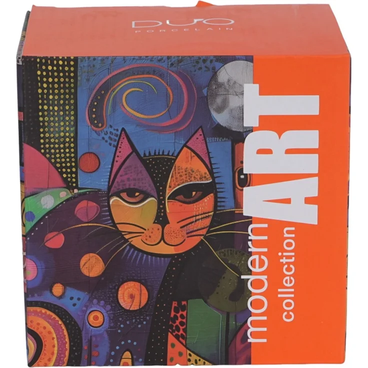 DUO Becher 450 ml mit Teesieb MODERN CAT New Bone China Porzellan – Bild 4