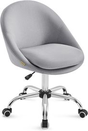 SONGMICS Homeoffice Stuhl, Drehstuhl, Schreibtischstuhl, grau