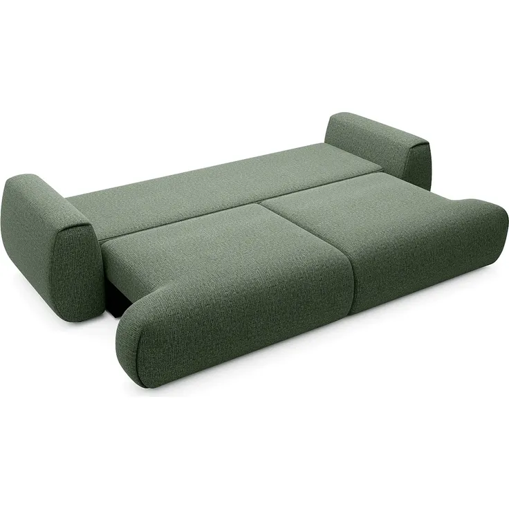 Vente-unique - MONELIA Sofa Stoff Grün - B 106 cm x H 81 cm x L 260 cm – Bild 4