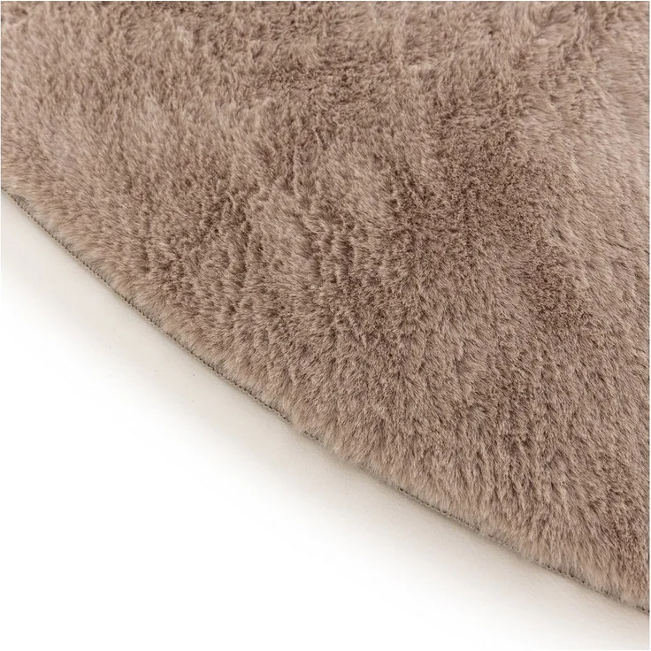 Interiyou Fellteppich Fargo, Rund, Höhe: 11 mm, Teppich Wohnzimmer, waschbar, pflegeleicht, Anti-Rutsch-Rückseite – Bild 3