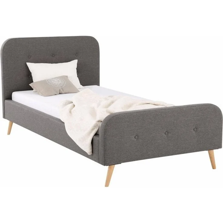 Home affaire Polsterbett Amrum, mit aufwendiger Knopfleiste am gepolstertem Kopf-und Fußteil – Bild 4