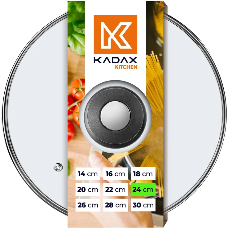 KADAX Glasdeckel 24 cm Topfdeckel für Bratpfanne – Bild 3