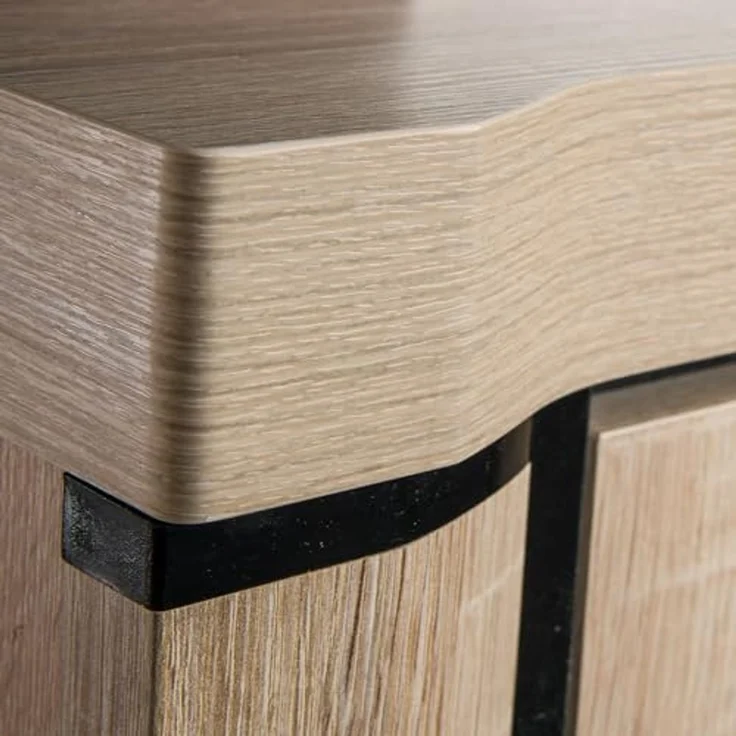 Lomadox Lowboard DUNEDIN-161, Fernsehschrank, 107cm, Sonoma Eiche – Bild 2