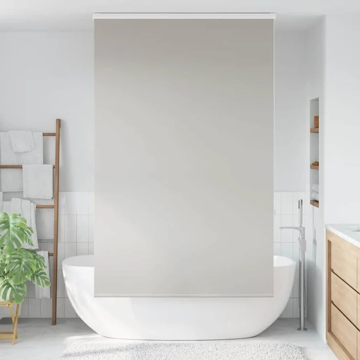 vidaXL Duschrollo mit Kassette 130x240 cm Stoffbreite 126 cm 4014993 – Bild 2
