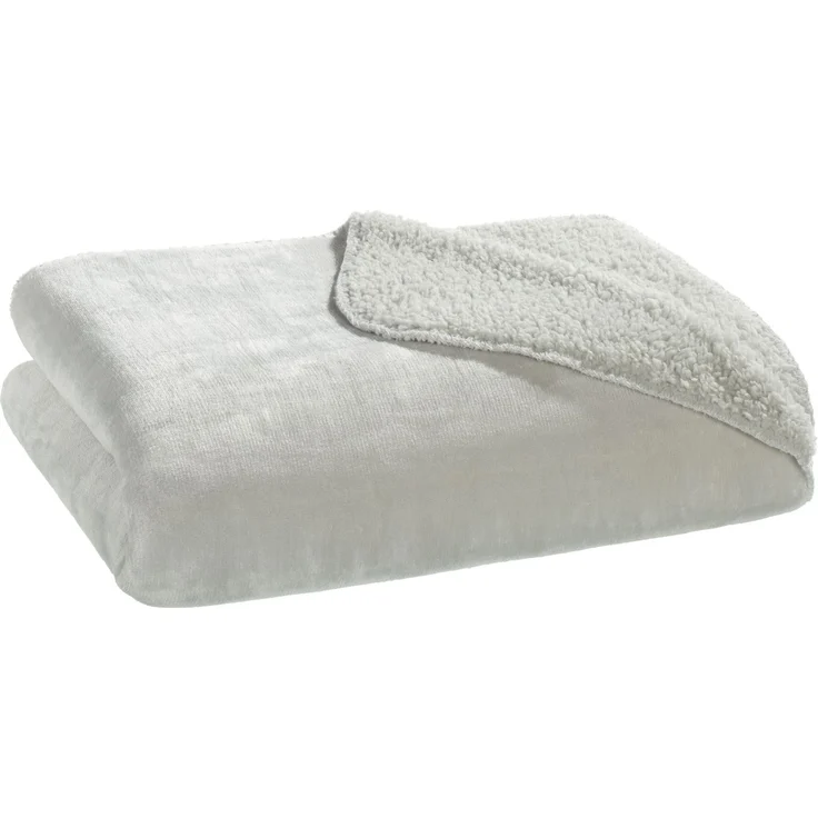 casa NOVA Schaffelldecke SEBASTIAN BT 150x200 cm silber – Bild 1