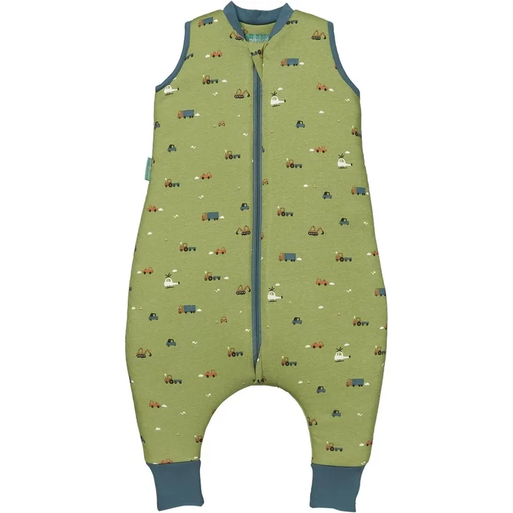 molis&co - Baby Schlafsack mit Füßen 2.5 TOG - Ganzjahres Schlafsack - Babyschlafsack mit Beinen - 100% Baumwolle (Oeko-TEX 100), Winterschlafsack Premium Qualität - Little Drivers (90 cm)