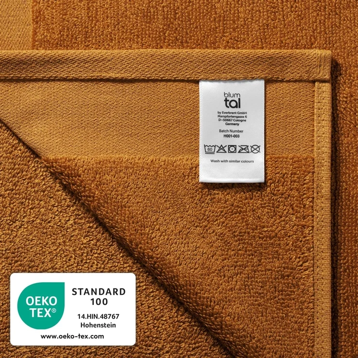 Blumtal Handtücher Premium 2er Set 50x100cm mit Aufhängschlaufen, Frottee (2-St), Frottier Handtücher Set - weich und saugstark, 100% Baumwolle – Bild 7