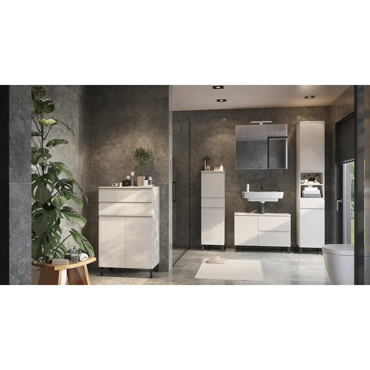 GERMANIA Waschbeckenunterschrank Scantic (1-St) mit Siphonausschnitt – Bild 2